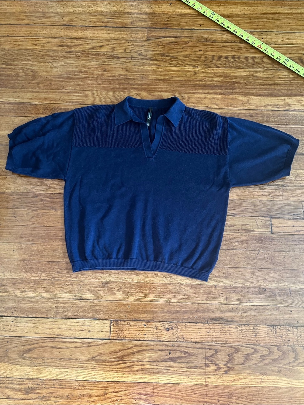 Classic Navy Men's Polo Knit Shirt